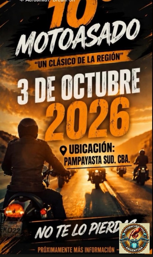 Flyer de 10° Motoasado, por Sin identificar