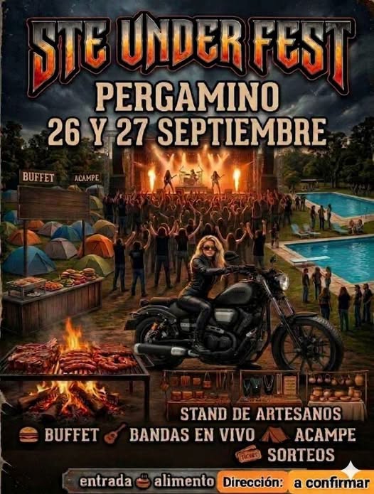 Flyer de STE Under Fest Pergamino (con acampe), por STE Under Fest