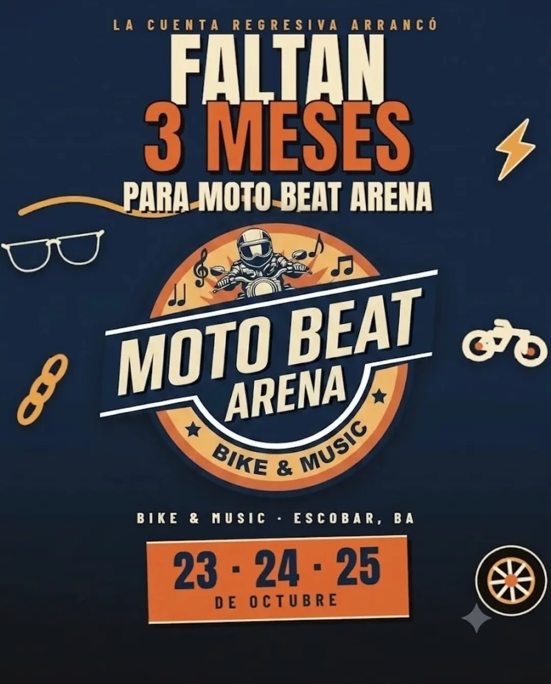 Flyer de Moto Beat Arena - Bike & Music, por Moto Beat Arena (@motobeatarena)