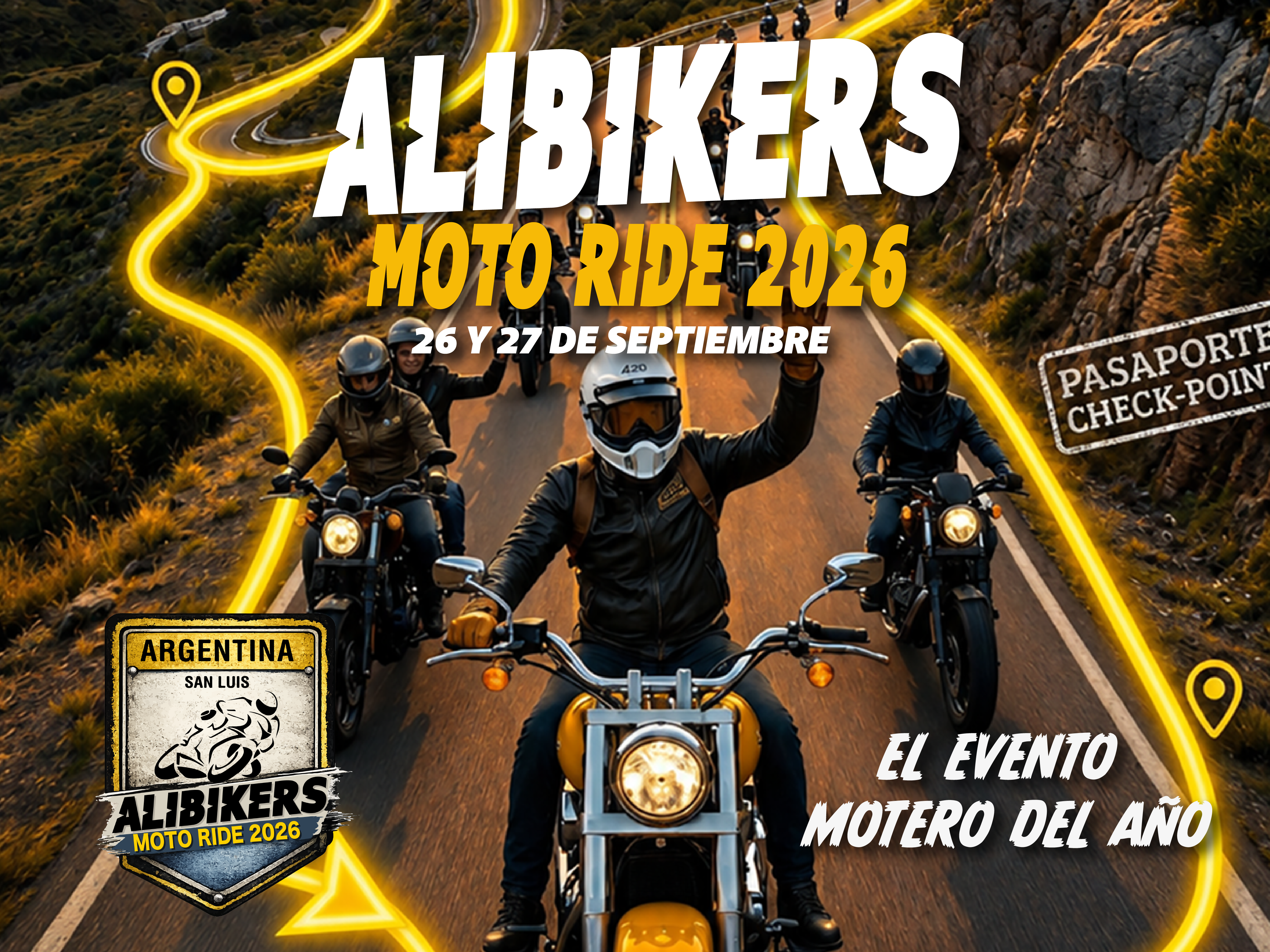 Flyer de Alibikers Moto Ride, por aliBikers
