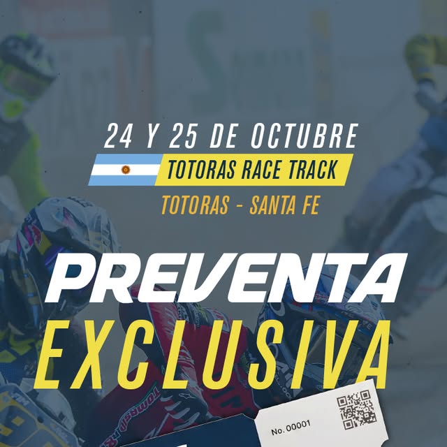 Flyer de Mundial FIM de Flat Track — Final en Totoras, por flattrackargentinaok